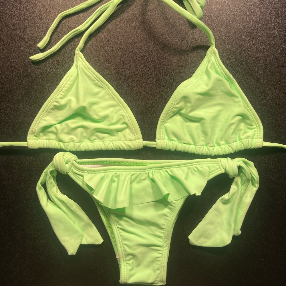 Mint Green Tie Side bikini
